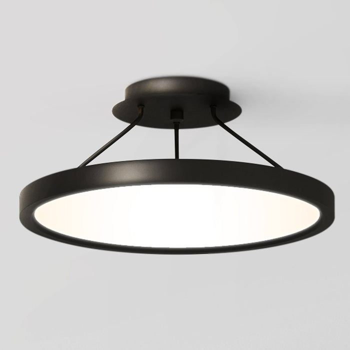 UQL4950 Minimalist Indoor Ceiling Light, 6.75''H x 15.00''W x 15.00''D, Earth Black Finish, Alice Collection