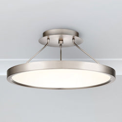 Urban Ambiance - Ceiling Light - UQL4951 Minimalist Indoor Ceiling Light, 6.75''H x 15.00''W x 15.00''D, Brushed Nickel Finish, Alice Collection - 