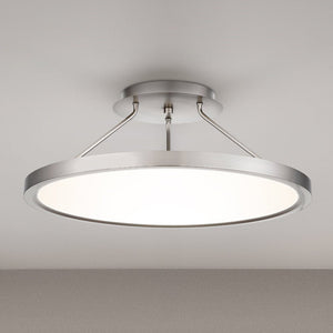 Urban Ambiance - Ceiling Light - UQL4953 Minimalist Indoor Ceiling Light, 8.00''H x 20.00''W x 20.00''D, Brushed Nickel Finish, Alice Collection - 