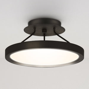 Urban Ambiance - Ceiling Light - UQL4954 Minimalist Indoor Ceiling Light, 5.50''H x 11.00''W x 11.00''D, Earth Black Finish, Alice Collection - 