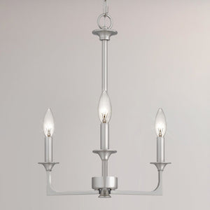 Urban Ambiance - Chandelier - UQL4993 Transitional Indoor Chandelier, 20.00''H x 16.00''W x 16.00''D, Brushed Nickel Finish, Keswick Collection - 