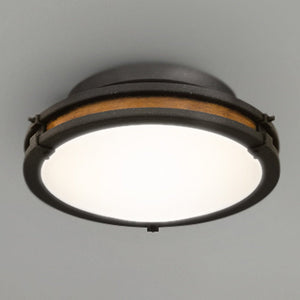 Urban Ambiance - Ceiling Light - UQL5011 Mediterranean Indoor Ceiling Light, 6.50''H x 15.00''W x 15.00''D, Natural Iron Finish, Hankinson Collection - 