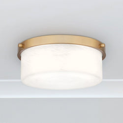 Urban Ambiance - Ceiling Light - UQL5012 New Traditional Indoor Ceiling Light, 5.00''H x 12.00''W x 12.00''D, Aged Brass Finish, Hankinson Collection - 