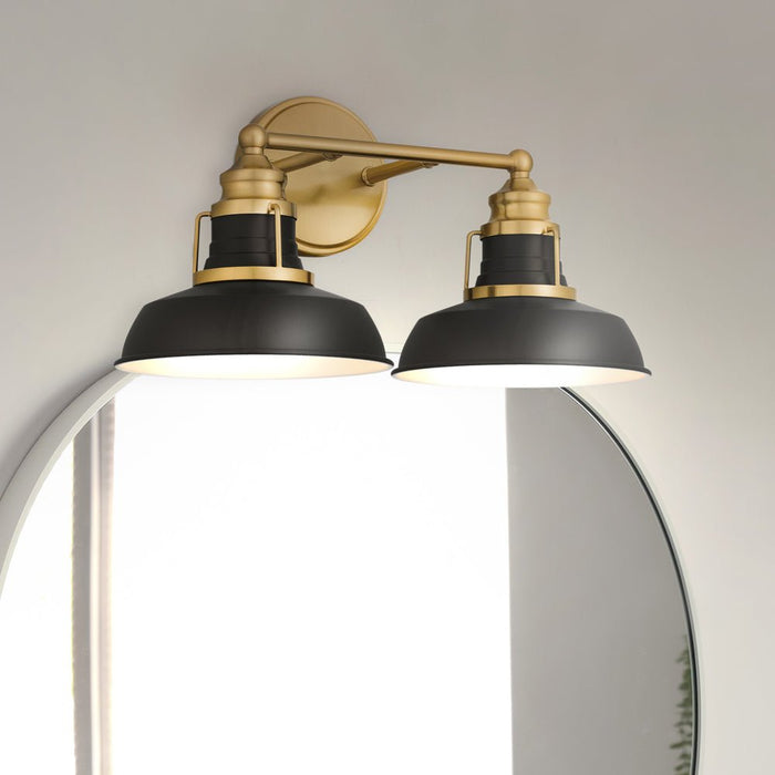 UQL5420 Traditional Indoor Bath Light, 9''H x 16.75''W x 8.5''D, Aged Brass Finish, Werribee Collection