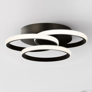 Urban Ambiance - Ceiling Light - UQL5570 Minimalist Indoor Ceiling Light, 4''H x 16''W x 16''D, Matte Black Finish, Hawthorn Collection - 