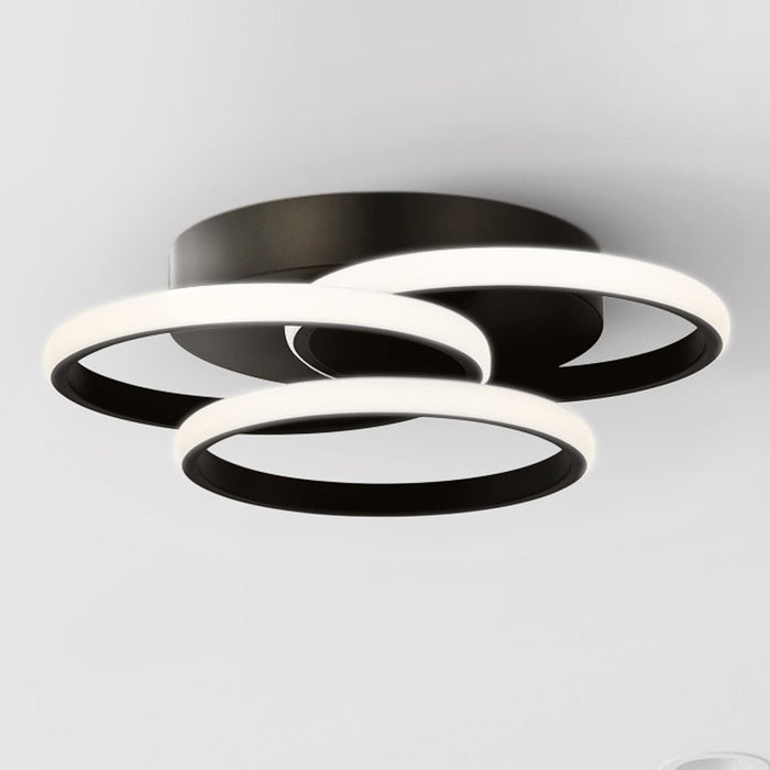 UQL5570 Minimalist Indoor Ceiling Light, 4''H x 16''W x 16''D, Matte Black Finish, Hawthorn Collection