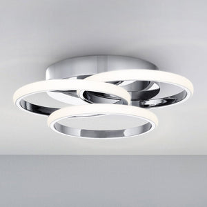 Urban Ambiance - Ceiling Light - UQL5571 Minimalist Indoor Ceiling Light, 4''H x 16''W x 16''D, Polished Chrome Finish, Hawthorn Collection - 