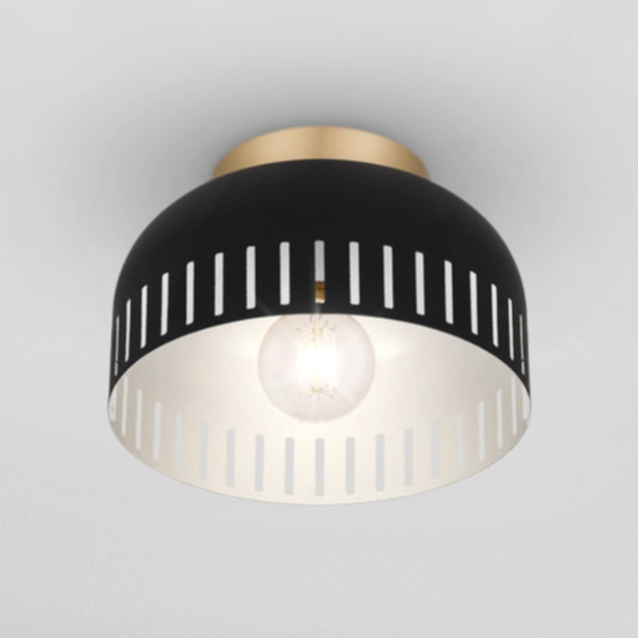 UQL5611 Bohemian Indoor Ceiling Light, 7''H x 11''W x 11''D, Matte Black Finish, Hankinson Collection