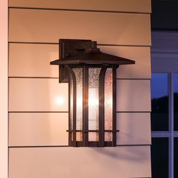 UHP1153 Craftsman Outdoor Wall Light, 16 x 9, Olde Bronze Finish, Essen Collection