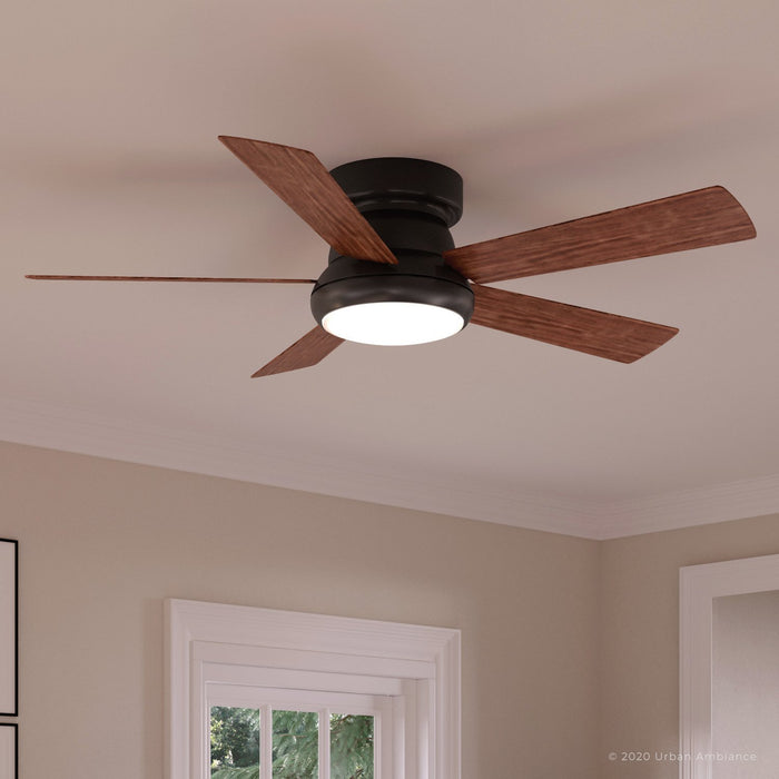 UHP9230 Traditional Indoor Ceiling Fan, 11.6"H x 52"W, Olde Bronze, Beaufort Collection