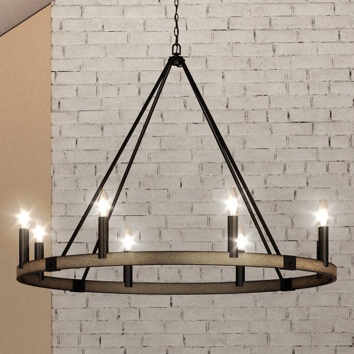 UEX2115 New Traditional Chandelier 30''H x 36''W, Oil Rubbed Bronze Finish, Artesia Collection