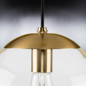 Unique Style outlets Brushed Bronze Single Bulb Hanging Light 41 1/2