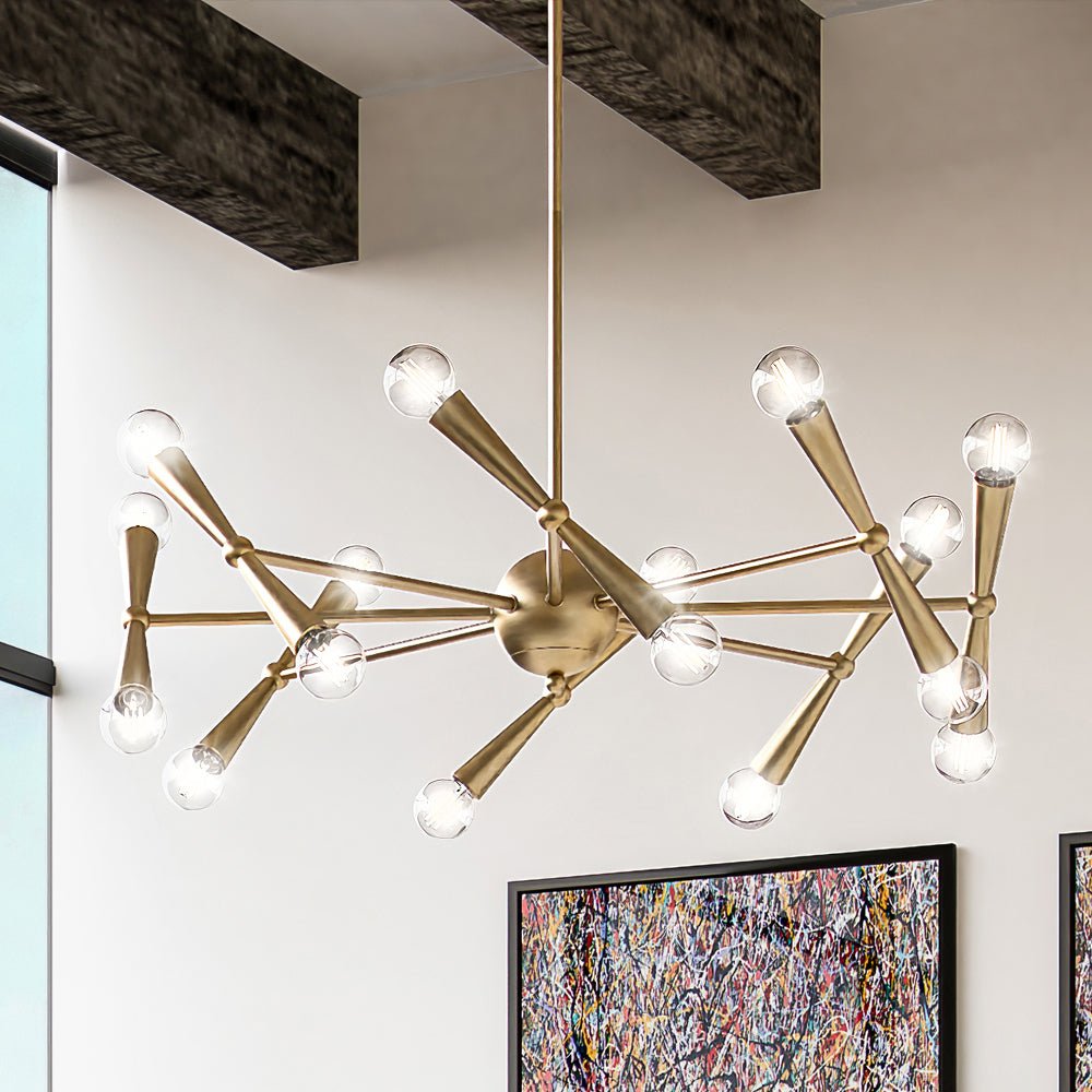 Our Modern Brass Chandelier for the Dining Room 